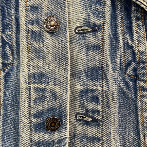 Vintage 1980s Levis Trucker Med Wash Blue Denim Jacket 70506-0216 Men's 36 - Picture 3 of 13